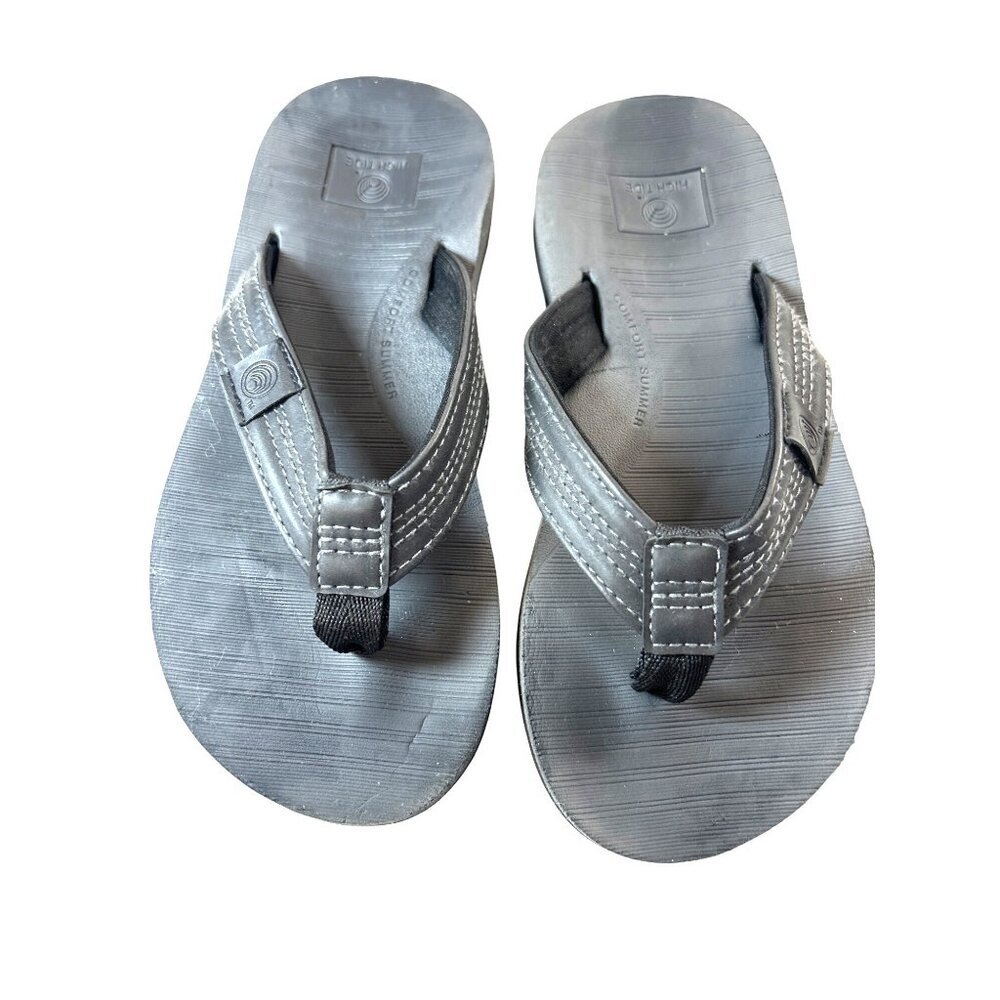 High Tide Girls Flip Flops Black Size 2